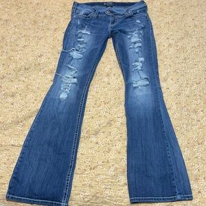 Distressed jeans from sliver jeans company